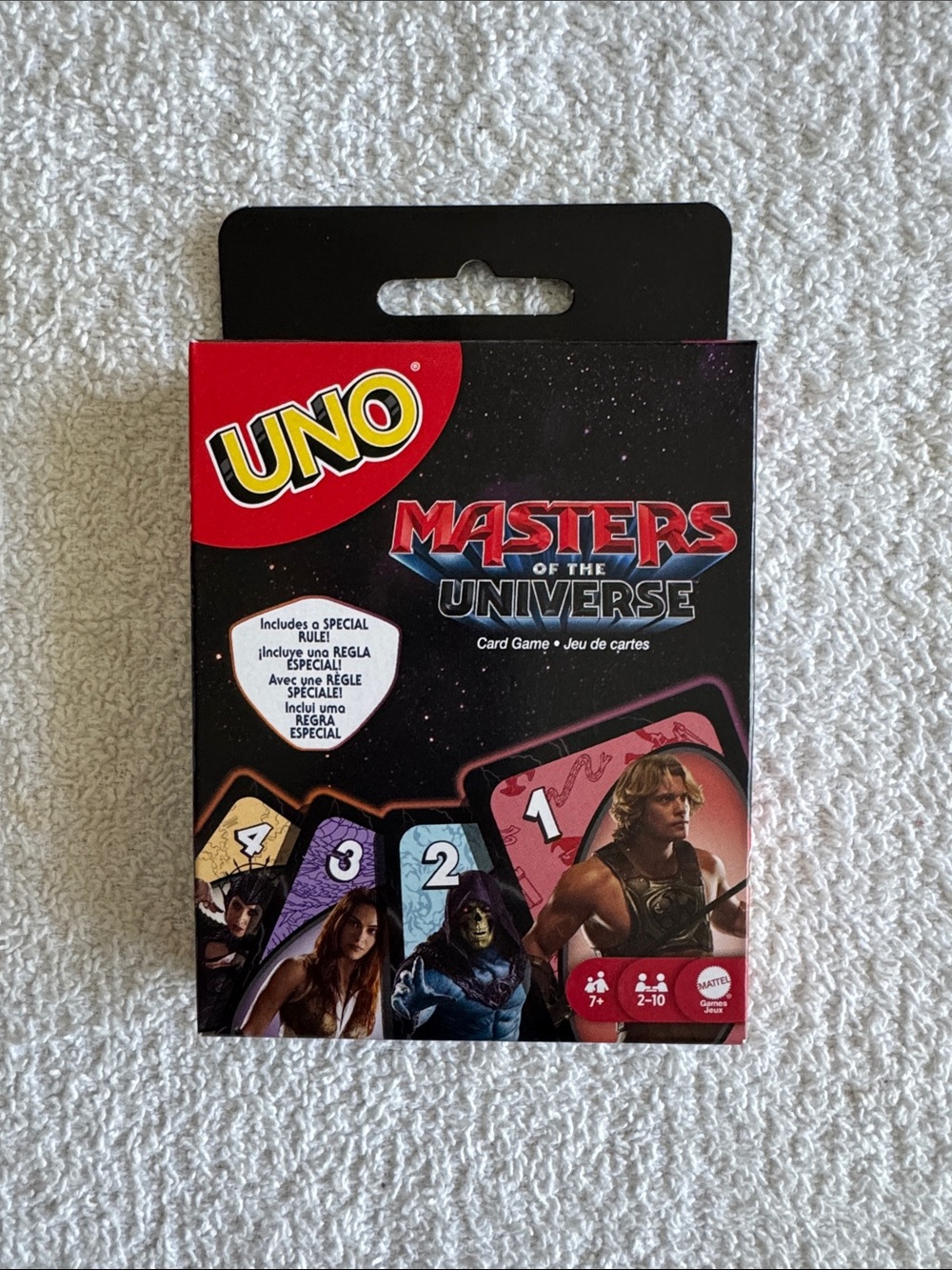 UNO Masters of the Universe Card Game - Black & Red Box